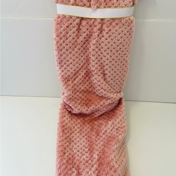 Tahari Baby Bunny Rabbit Plush Pink Baby Blanket 3 Dimensional Ears - Picture 7 of 11